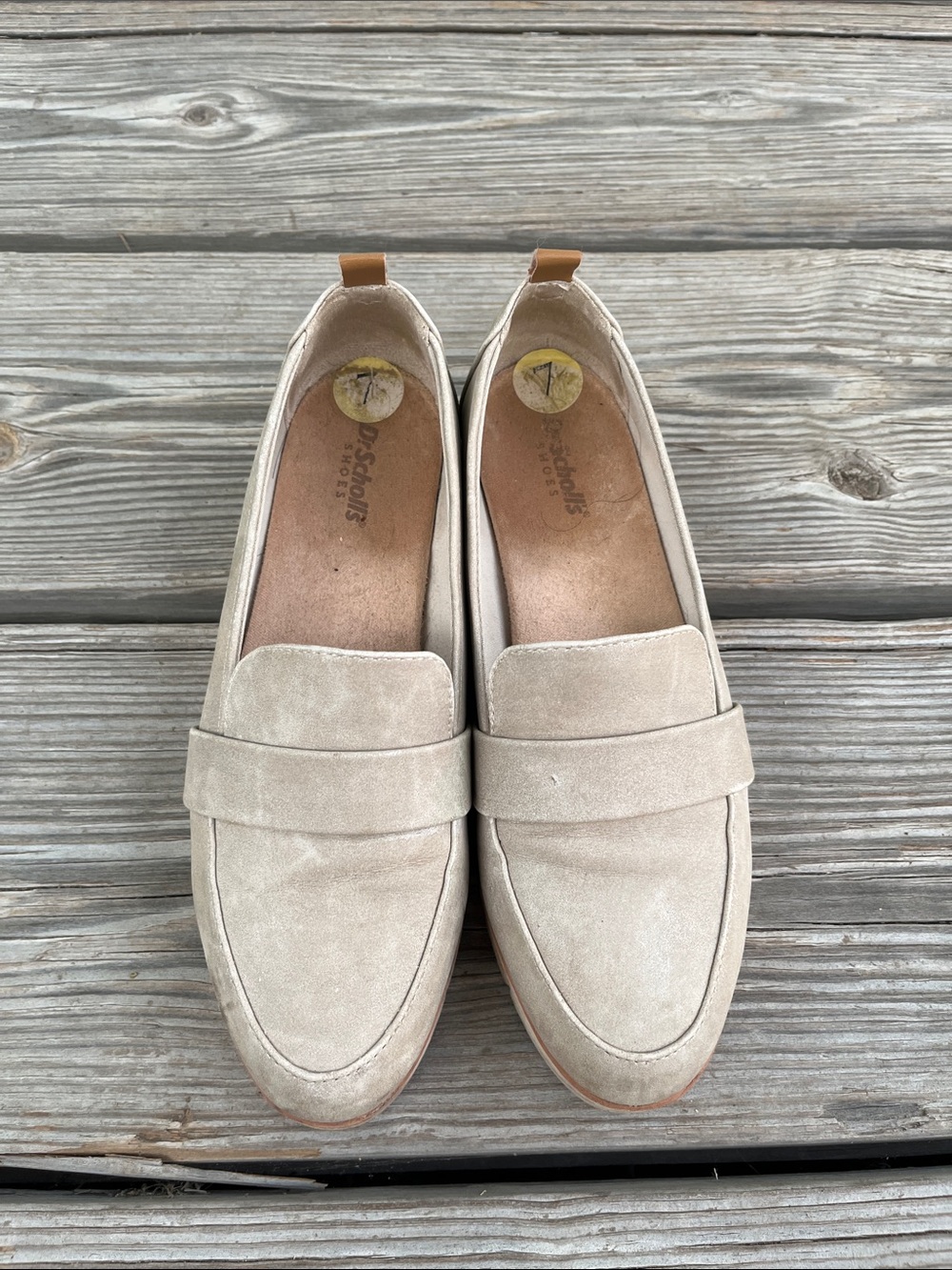 Dr. Scholl's Taupe Suede Slip-On Loafers